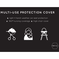Maccie Multi-Use Stretchy Cover - Stone (Ribbed)